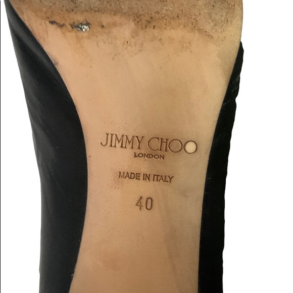 SOLD Jimmy Choo kitten heel black pumps - Picture 8 of 10